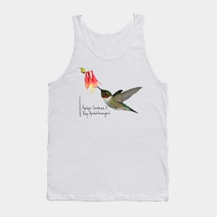 Ruby-Throated Hummingbird X Aquilegia Canadensis Tank Top